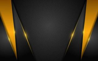 Luxury dark background combination with gold line glowing vector