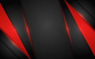 Modern dark background combination with red line glowing vector
