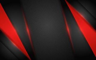 Modern dark background combination with red line glowing vector