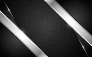 Modern dark background combination with metallic line glowing vector