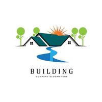 Property and Construction logo free vector icon