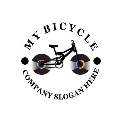 Bike Logo Icon Vector, vehicle for sports, racing, casual, downhill, retro template