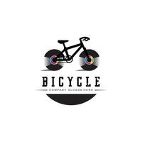 Bike Logo Icon Vector, vehicle for sports, racing, casual, downhill, retro template vector