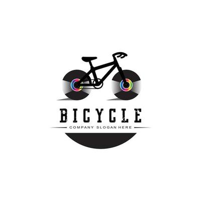 Bike Logo Icon Vector, vehicle for sports, racing, casual, downhill, retro template