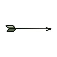 Isolated vector illustration of an arrow