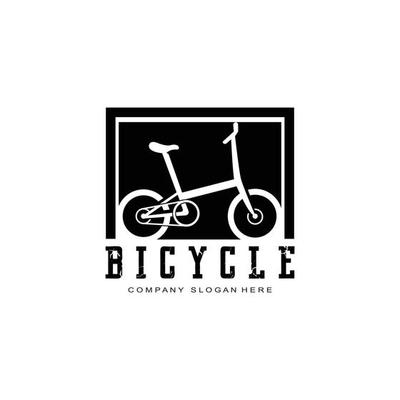 Bike Logo Icon Vector, vehicle for sports, racing, casual, downhill, retro template