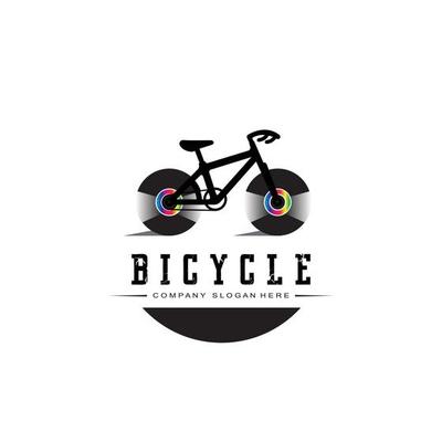 Bike Logo Icon Vector, vehicle for sports, racing, casual, downhill, retro template