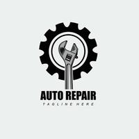 diseño de logotipo de reparación de automóviles adecuado para pegatinas y pantallas de logotipo de empresa