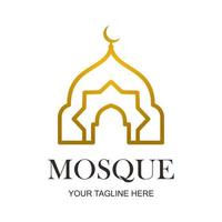 logotipo de vector de mezquita