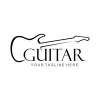 logotipo de vector de guitarra