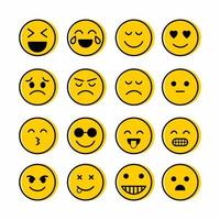 icono de vector de conjunto de emoji