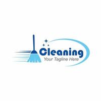 broom clean vector logo