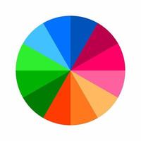 Color wheel vector