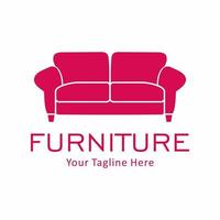 logotipo de vector de muebles
