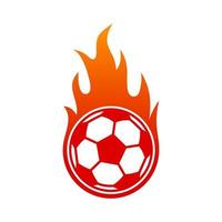 logotipo de bola de fuego vector
