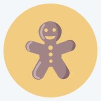 Icon Gingerbread Man. suitable for Bee Farm. Flat Style. simple design editable. design template vector. simple illustration vector