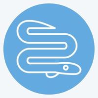 Icon Eel. suitable for Meat. blue eyes style. simple design editable. design template vector. simple illustration vector