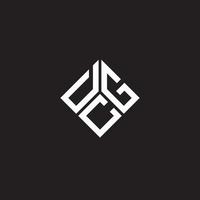 DCG letter logo design on black background. DCG creative initials letter logo concept. DCG letter design. vector