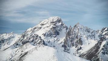8K Rocky Summit Of Snowy Mount Logan video