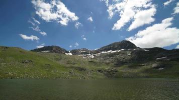 lago de montanha 8k nas terras de alta altitude video