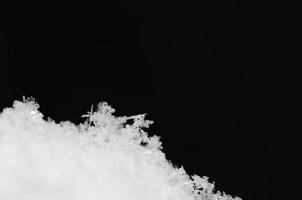 fresh fresh snow with crystals photo