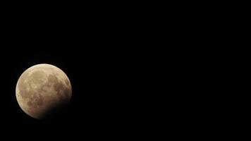 Oscurecimiento de 8k con eclipse lunar video