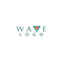 Creative Wave Concept Logo Design Template vector