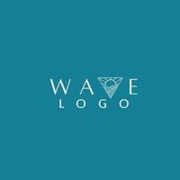 Creative Wave Concept Logo Design Template vector