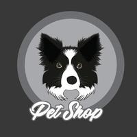 plantilla de logotipo de perro para tienda de mascotas y negocios vector