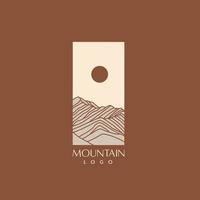 Mountains logo design vector template