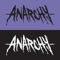 Lettering with single word ANARCHY vector