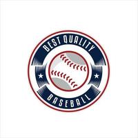 Baseball emblem club, sport game logo for tournament illustration