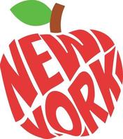 Big Apple New York City NYC vector