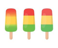 Cartoon popsicle ice cream stick clipart icon fruits vector summer