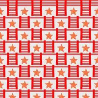 Seamless geometric pattern with a star vector