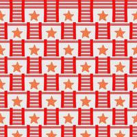 Seamless geometric pattern with a star vector