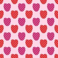 seamless pattern with hearts design vector
