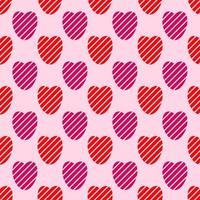 seamless pattern with hearts design vector