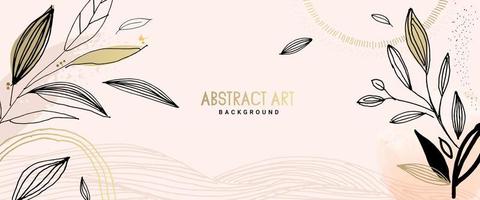 Natural watercolor vector background for graphic and web design, business presentation, marketing. Hand drawn illustration for natural and organic products, beauty and fashion, cosmetics and wellness.