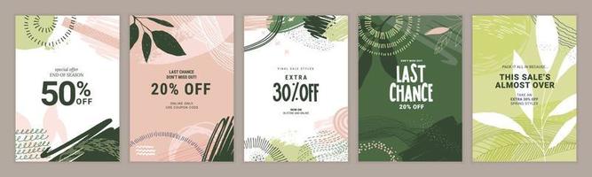 Sale posters design template. Vector illustrations for shopping, e-commerce, social media posts, internet ads, marketing, web banners.