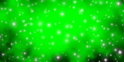 Light Green, Yellow vector texture with beautiful stars.