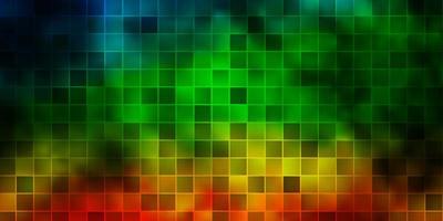 Dark Multicolor vector background with rectangles.