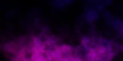 Dark Pink vector backdrop with lines, triangles.