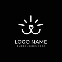 Creative Minimal Dog Logo vector