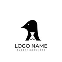 elemento del logotipo de comida para pájaros vector