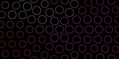 Dark Pink, Yellow vector template with circles.
