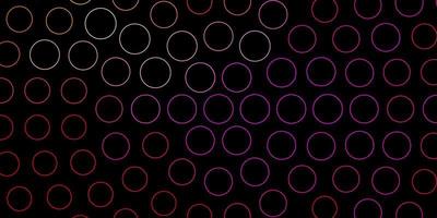 Dark Pink, Yellow vector template with circles.