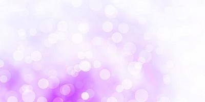 Light Purple vector background with circles.