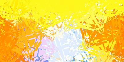 Light Blue, Yellow vector background with polygonal forms.