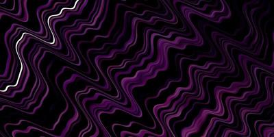 Dark Purple vector template with curves.